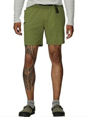 Men's Stretch Casual Shorts - Olive Green